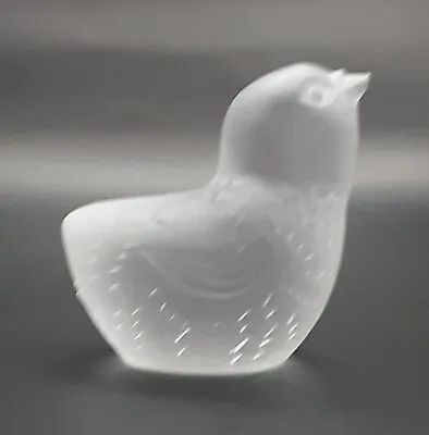 Buy BACCARAT France - Frosted Crystal Glass Chic Bird - Art Glass Paperweight 6.3 Cm • 40£