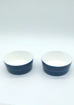 Buy Design House Stockholm Cobalt Small Bowl 2 Pk 10cm Cobalt White Stripe C Kippel • 18.96£