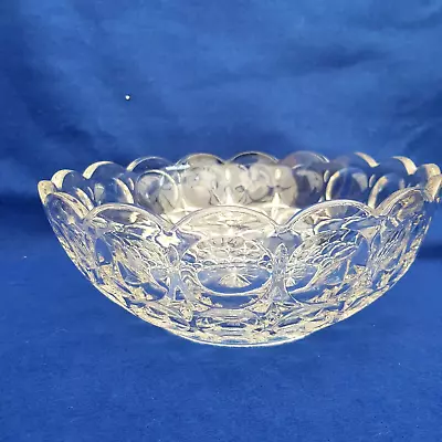Buy Large Art Deco Clear Glass 'Oxford  Bowl By Sowerby • 12.99£