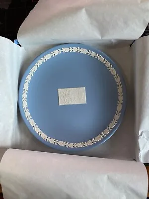 Buy Vintage Wedgwood Pale Blue Jasperware: King George VI Stamp, 6.75  Plate Boxed • 15£