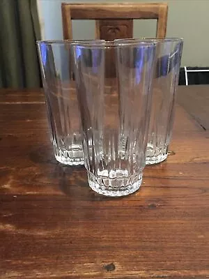 Buy Etched Cut Glass Tall Tumbler Glasses Vodka Gin Highball Squash Glass Trio • 2.99£