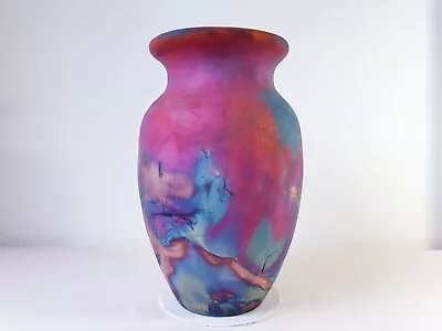 Buy Raku Vase Pottery Copper Matte American Raku USA National Ceramic Art • 236.25£