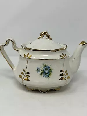 Buy Arthur Wood England Teapot Blue Floral Porcelain Gilded Vintage Tea Pot GUC HTF • 43.18£