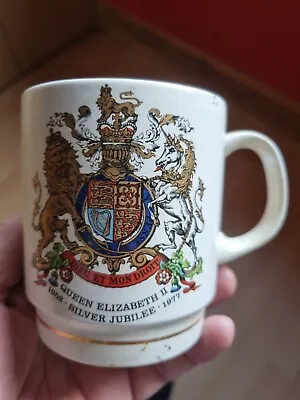 Buy Commemorative Queen Elizabeth Ll Silver Jubilee Mug 1977- Poole Pottery • 1.99£