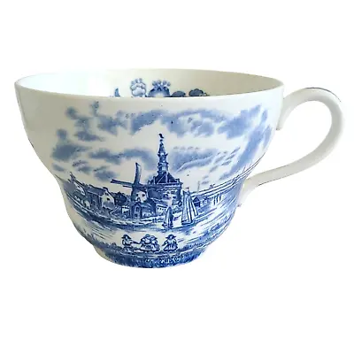 Buy Vintage Johnson Brothers Tea Cup Blue White Transferware Tulip Time Windmill • 14.19£