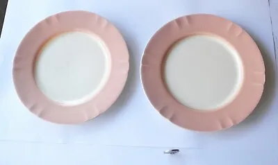 Buy 2 Minton Solano Ware Pink 7” Side Plates Designed By John Wadsworth (signed) • 7.99£
