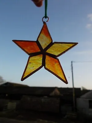 Buy Unique Stained Glass Christmas Star Handmade Suncatcher  • 7.50£