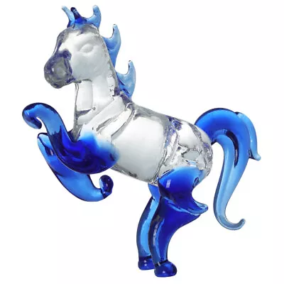 Buy  Crystal Glass Ornaments Horse Figurines Collectibles Animal Decor Crafts • 9.45£