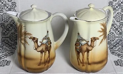 Buy Japanese Noritake Teapots/Jugs X 2 Hand Painted Rare Antique 6”/15cm Porcelain • 19.99£