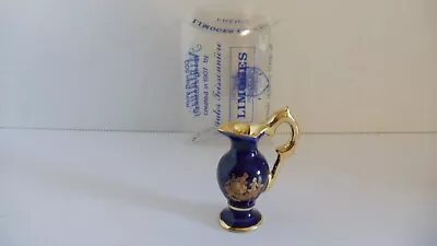 Buy Miniature Porcelain Limoges France Cobalt Blue Ewer Pitcher Courting Couple2.25  • 18.94£