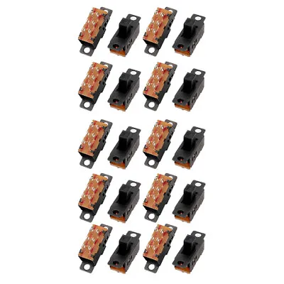 Buy 20Pcs 3 Position 6P 2P3T Micro Miniature PCB Slide Switch Latching Toggle Switch • 6.39£