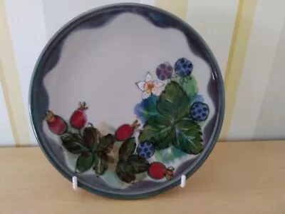 Buy Highland Stoneware Wild Berry Free-Hand Painted Collector’s Plate 18 Cm/7” Dia. • 45£
