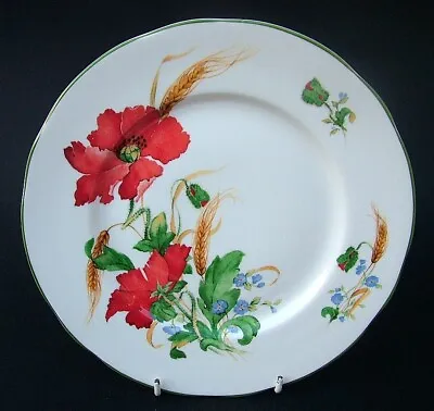 Buy Duchess China Poppies Pattern 21.5cm (8.5 ) Salad Plates Starter In VG Condition • 8£