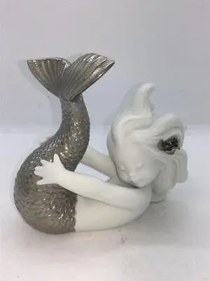 Buy Used Lladro Cute Mermaid Figurine Ceramic Doll Western Pottery Interior • 233.14£