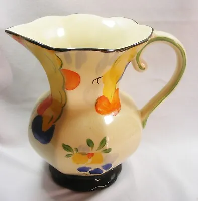 Buy Wadeheath Pottery Jug Art Deco Hand Painted Flowers • 25£