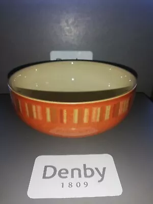 Buy 2 Denby Fire Stripes  Cereal Bowls 15.5 Cm Excellent • 15.99£