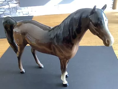 Buy Beswick Brown Stallion  - Right Facing - 16cm Tall - See Description • 5£