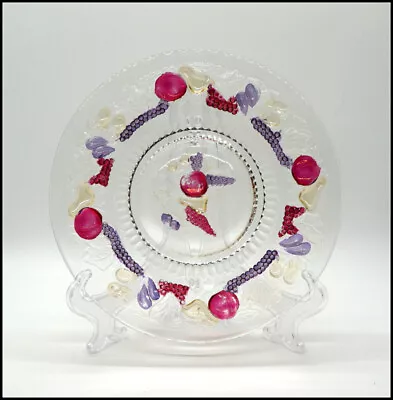 Buy Vintage Westmoreland Della Robbia Glass Ruby Salad/Luncheon Plate 7.5 Inch #S133 • 9.36£