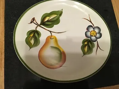 Buy Radford England Handpainted Pottery Dinner Plate White Glazed Fruit Pear Floral • 12.99£