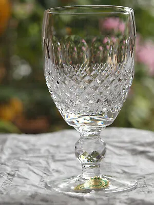 Buy Waterford Crystal Colleen White Wine Glass Vintage Signed 4 1/2  Tall • 45£
