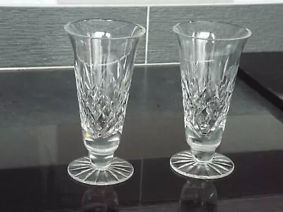 Buy Pair Of Crystal Vases Possibly Stuart ? No Makers Mark 15 Cm Tall • 10£