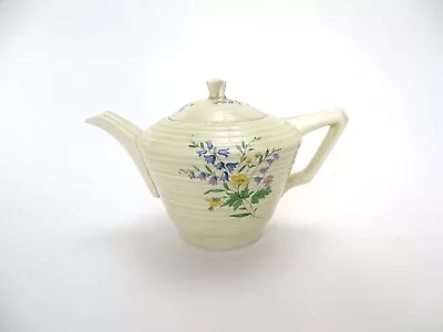 Buy Crown Ducal Wild Flowers Small  Vintage Teapot- Tea For Two Size - Art Deco Era • 18£