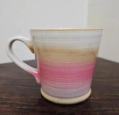 Buy Pink Beige Reactive Glaze Coffee Mug Tea Stoneware • 12.95£