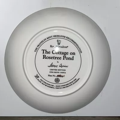 Buy Royal Doulton The Cottage On Rosetree Pond Decorative Display Plate • 19.99£