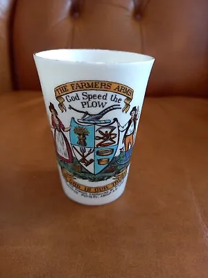 Buy Wh Goss  Crested China Beaker With The Farmers Arms • 4.99£