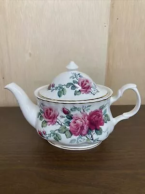 Buy 1992 Roy Kirkham English Rose Fine Bone China Teapot With Lid • 33.63£