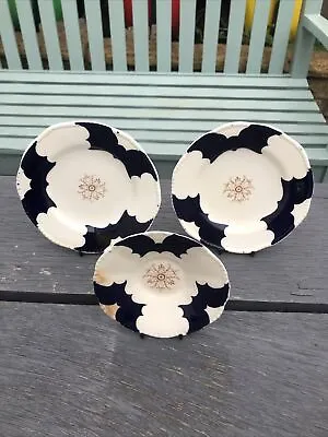 Buy 3 Trio Unfinished Coalport Batwing & 1x Floral Saucer & 2xSide Plates (Lot 7/10) • 25£