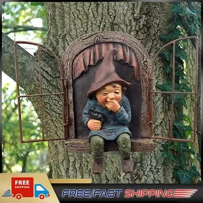 Buy Fairy Garden Door Window Statue Home Decor Fairy Tale Gate Figurines For Bedroom • 11.51£