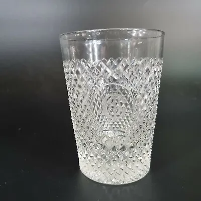 Buy Rare Antique 19th Century Cut Glass Tumbler Illusion / Deception Style 10.8cm • 95£