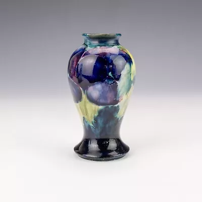Buy Antique Moorcroft Pottery - Pansies Pattern - Miniature Tube Lined Vase • 26£
