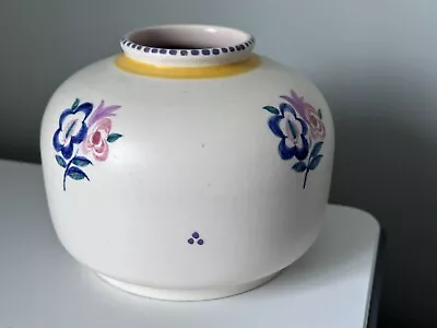 Buy 1955-59 Heavy Poole Pottery- Shape 173- 6 Inch Wide - Sylvia Davis - KG Pattern • 32.95£