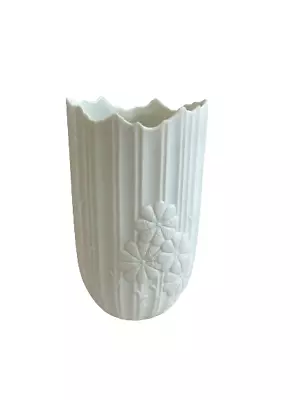 Buy Kaiser W Germany  Bisque Vase Embossed Flowers No 1333 Signed M Fry Charity • 24.99£