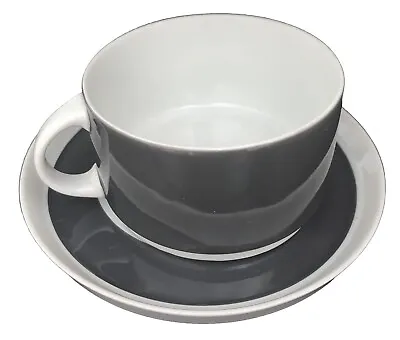 Buy Thomas Cup And Saucer: China Dark Grey And White Cup And Saucer Made In Germany. • 12£