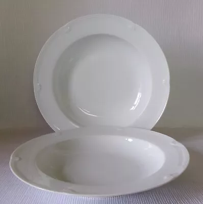 Buy TWO MARKS & SPENCER STAMFORD 220mm SOUP BOWLS - GOOD CONDITION • 8.99£