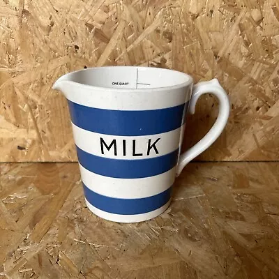Buy Vintage Sadler Blue & White Kleen Kitchen Milk Measuring Jug 2pt – Cornishware • 24.99£