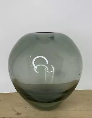 Buy Signed Holmegaard Per Lütken Numbered Grey Smoke Glass Drop Vase MCM • 66.40£