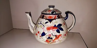 Buy Burleigh Ware - Floral Patterned Japonica Teapot • 20£