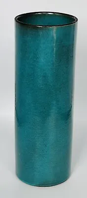Buy Vintage Gérard Hoffmann, Vallauris,  Blue Scroll Cylinder Vase • 95£
