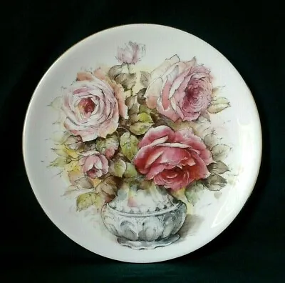 Buy Duchess Luncheon Plate Fine Bone China Starter Plate Or Salad Plate Pink Roses • 21.95£
