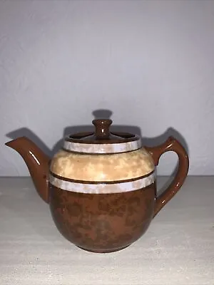 Buy Vintage Tea For One Sadler Teapot Made In England 10cm Brown/Beige/Blue • 15£
