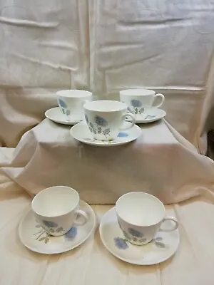 Buy Wedgewood Coffee Service In “Ice Rose” - Cup/Saucers And Side Plates • 10£