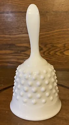Buy  Vintage Fenton Hobnail Milk Glass BELL  • 10.60£