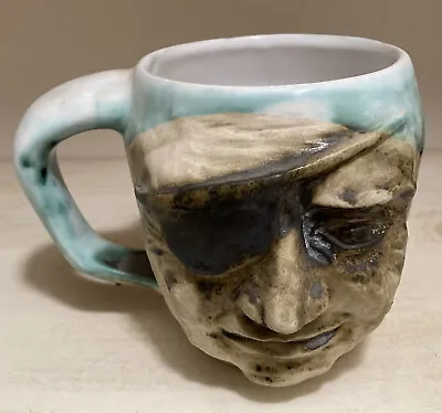 Buy Vintage 1960's ANDRE LORET DEVON ENGLAND Art Pottery Pirate Face Mug • 28.77£