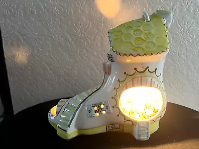 Buy Vintage Night Light “ Women Who Lived In A Shoe “ Lamp Nursery Retro • 54.99£
