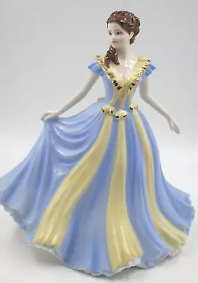 Buy Beautiful Coalport Lady Figurine Classic Elegance Forever Yours Blue Yellow 2006 • 65£