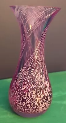 Buy Caithness Purple & White Swirl Bud Vase • 8£
